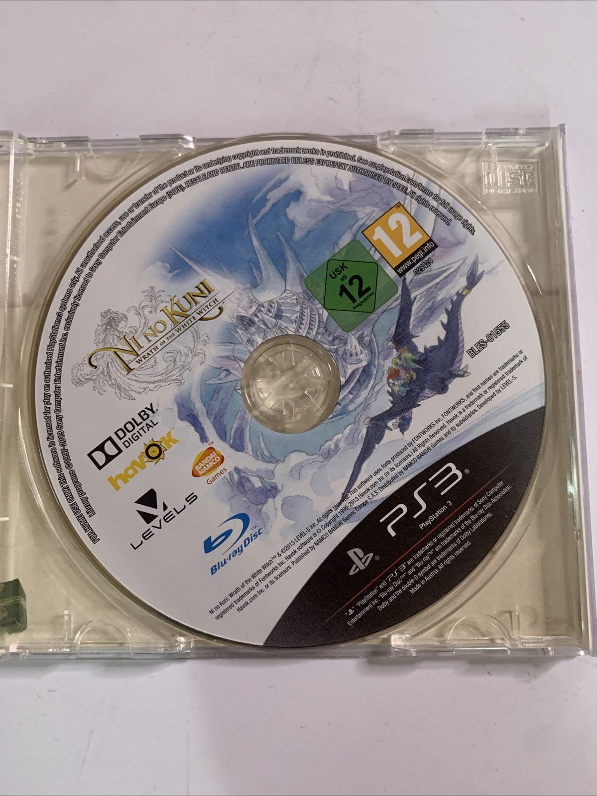 Ni No Kuni: Wrath Of The White Witch PS3 Sony PlayStation 3 Game *Disc Only