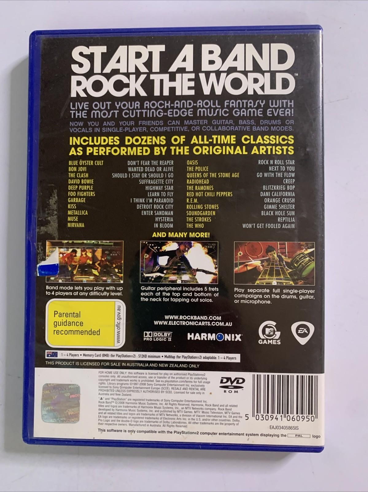 Rock Band + Song Pack 1 PS2 PlayStation 2 PAL Game Complete