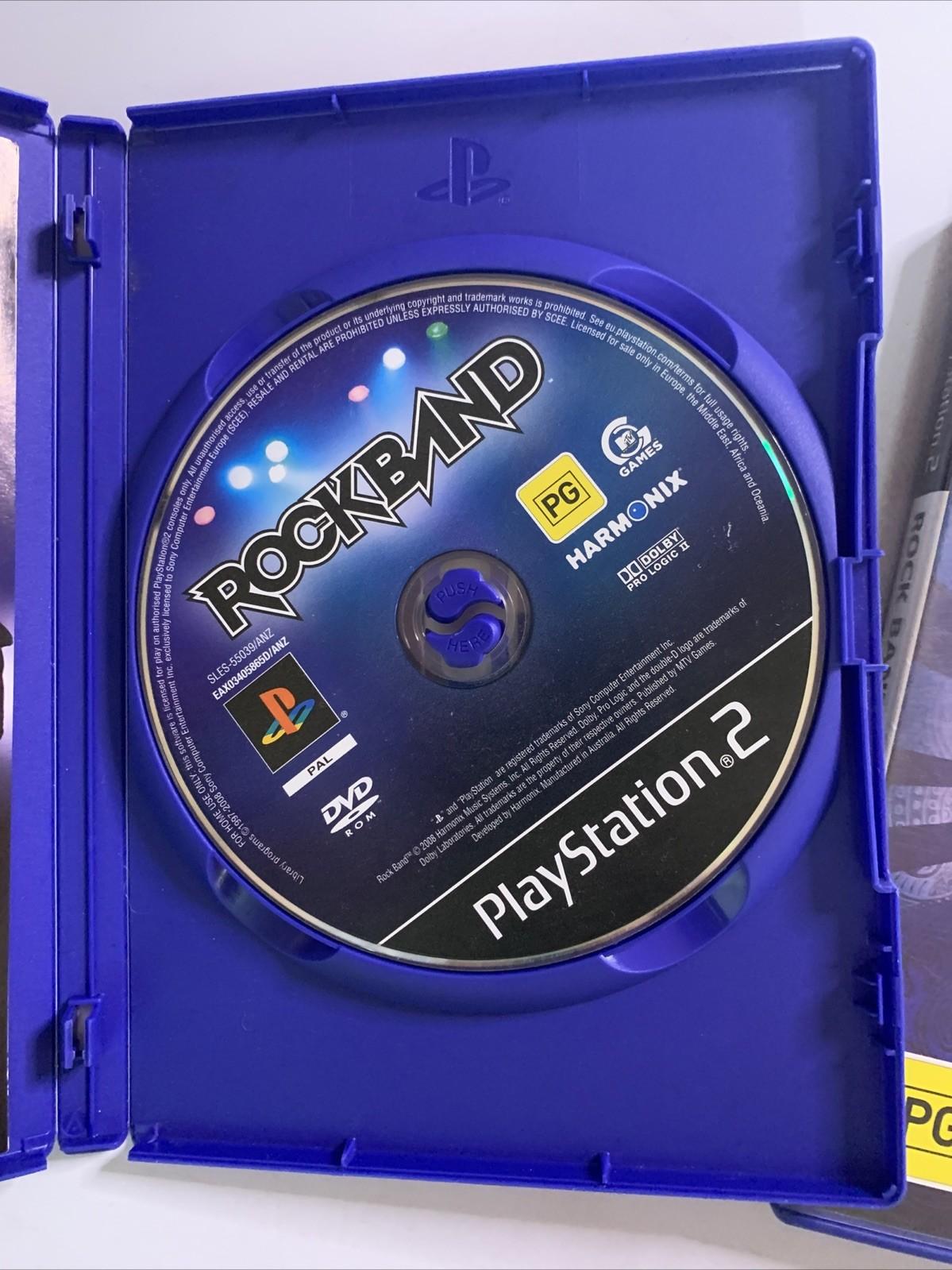 Rock Band + Song Pack 1 PS2 PlayStation 2 PAL Game Complete