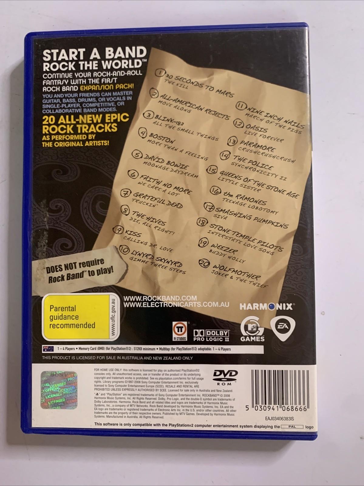 Rock Band + Song Pack 1 PS2 PlayStation 2 PAL Game Complete