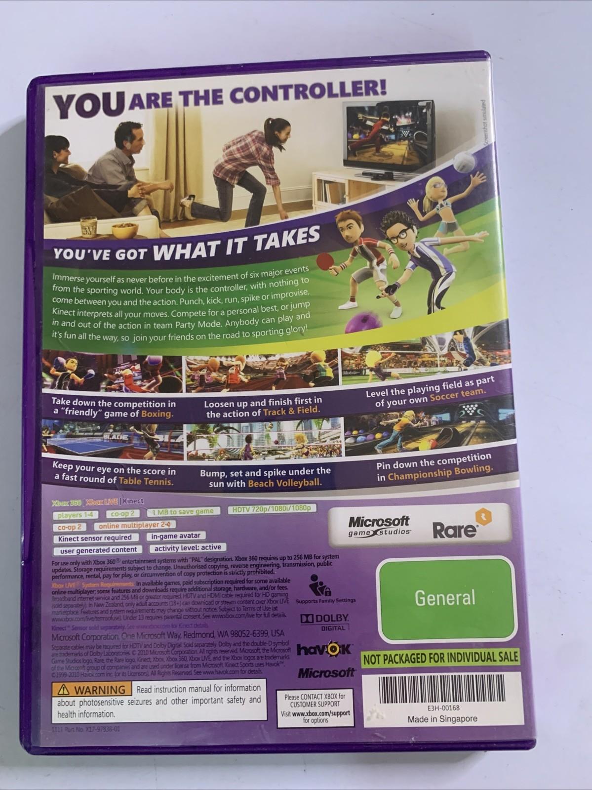 Kinect Sports Microsoft XBOX 360 PAL Game