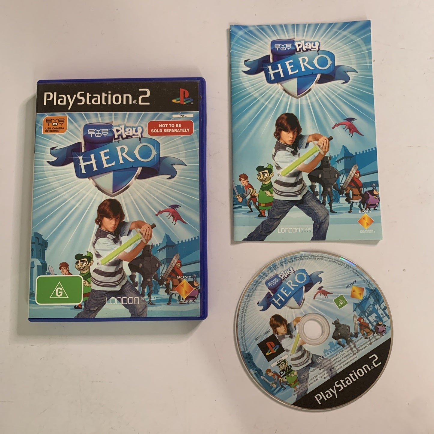 Eye Toy Play Hero PS2 Sony PlayStation 2 PAL Game