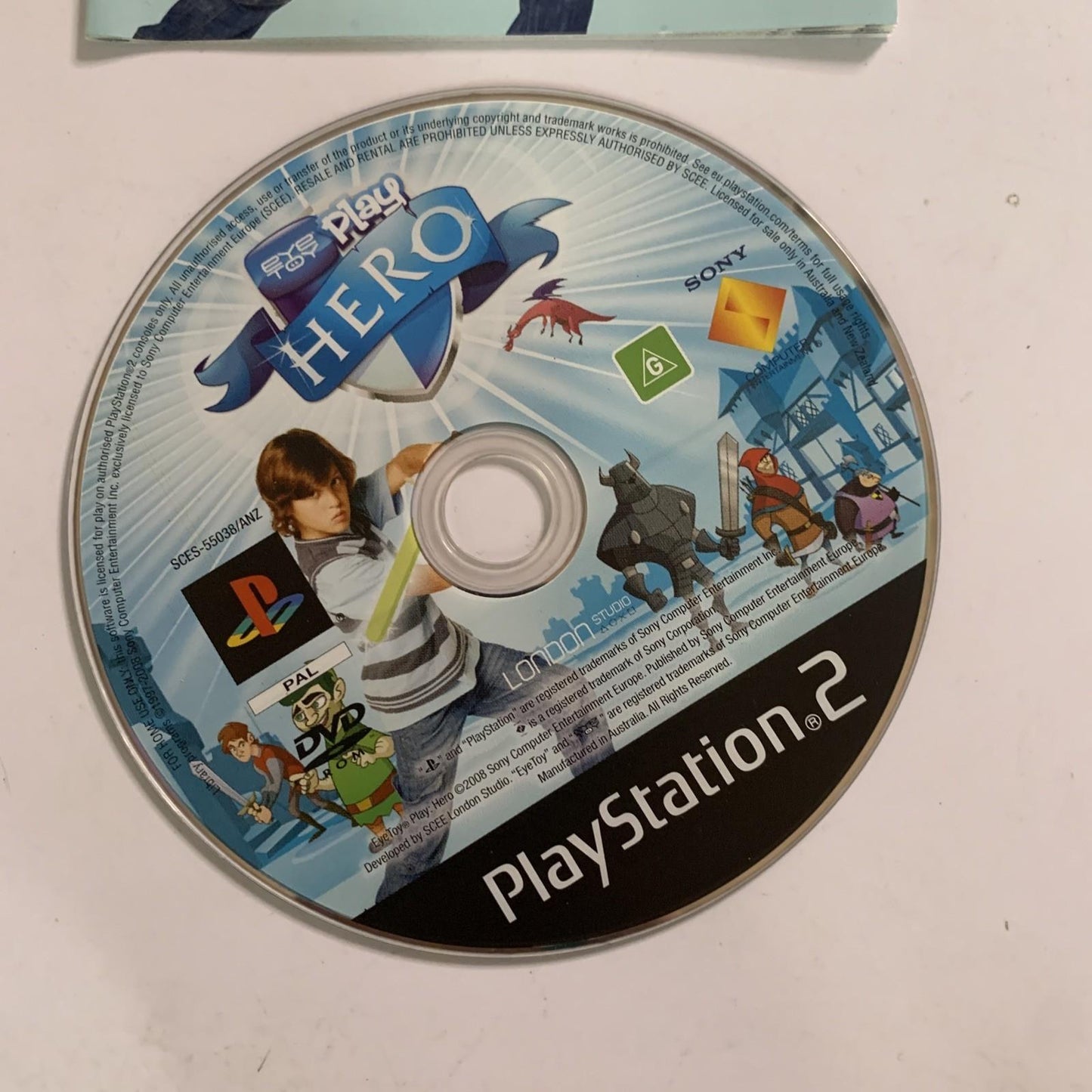 Eye Toy Play Hero PS2 Sony PlayStation 2 PAL Game