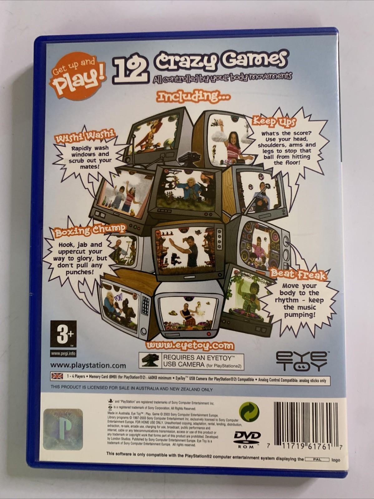 Eye Toy Play PS2 Sony Playstation PAL Game Complete