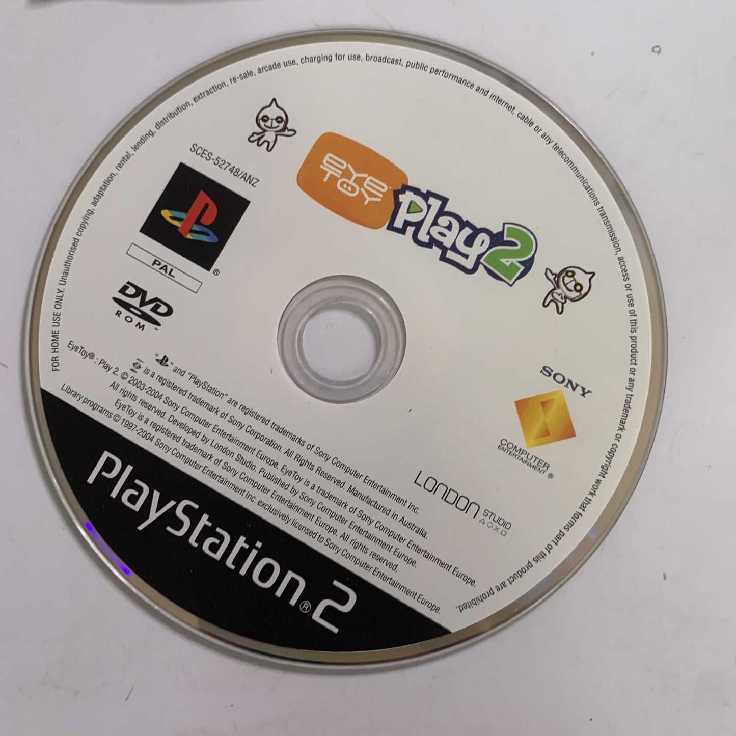 Eye Toy Play 2 PS2 Sony PlayStation 2 PAL Game Complete