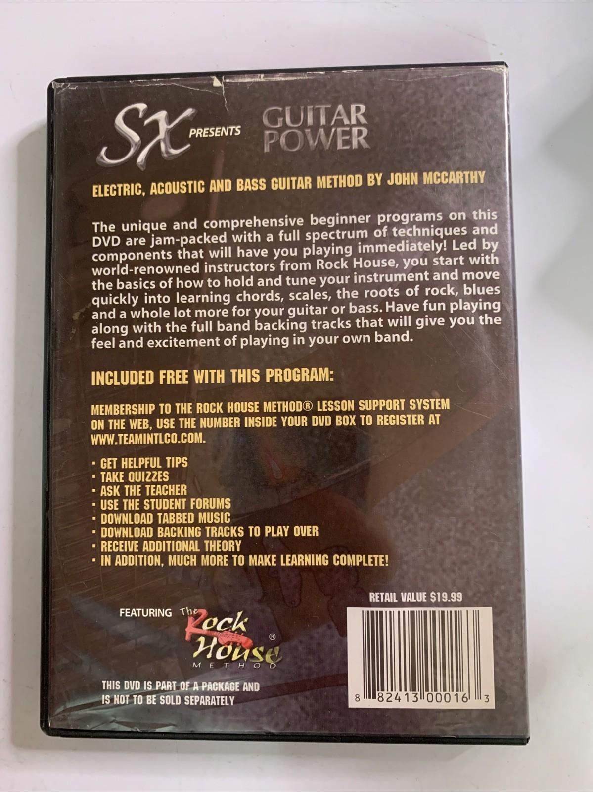 SX Guitar Power: Learn To Play Electric, Acoustic & Base Guitar (DVD) All Region