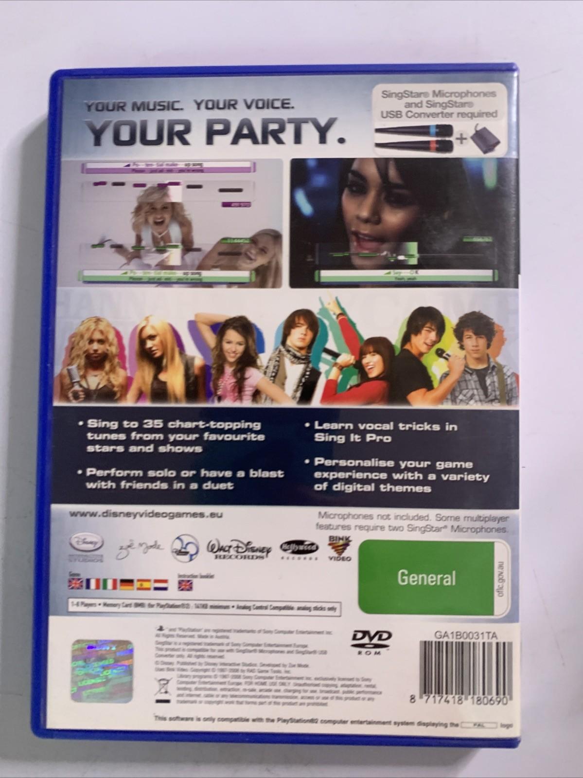 Disney Sing It + High School Musical PS2 PlayStation 2 PAL Game + Microphone