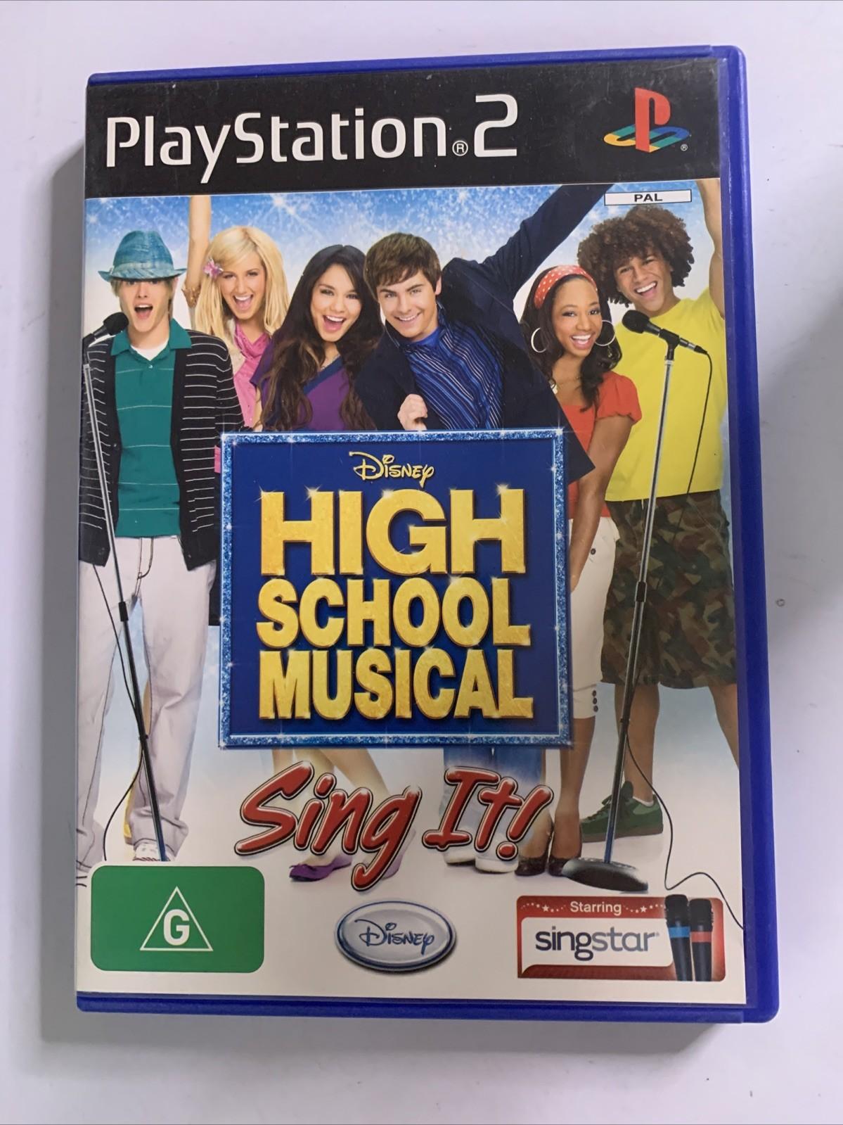 Disney Sing It + High School Musical PS2 PlayStation 2 PAL Game + Microphone