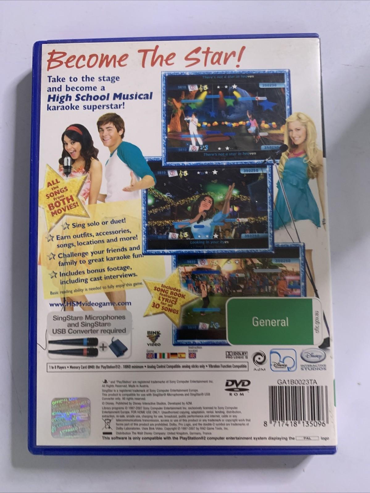 Disney Sing It + High School Musical PS2 PlayStation 2 PAL Game + Microphone