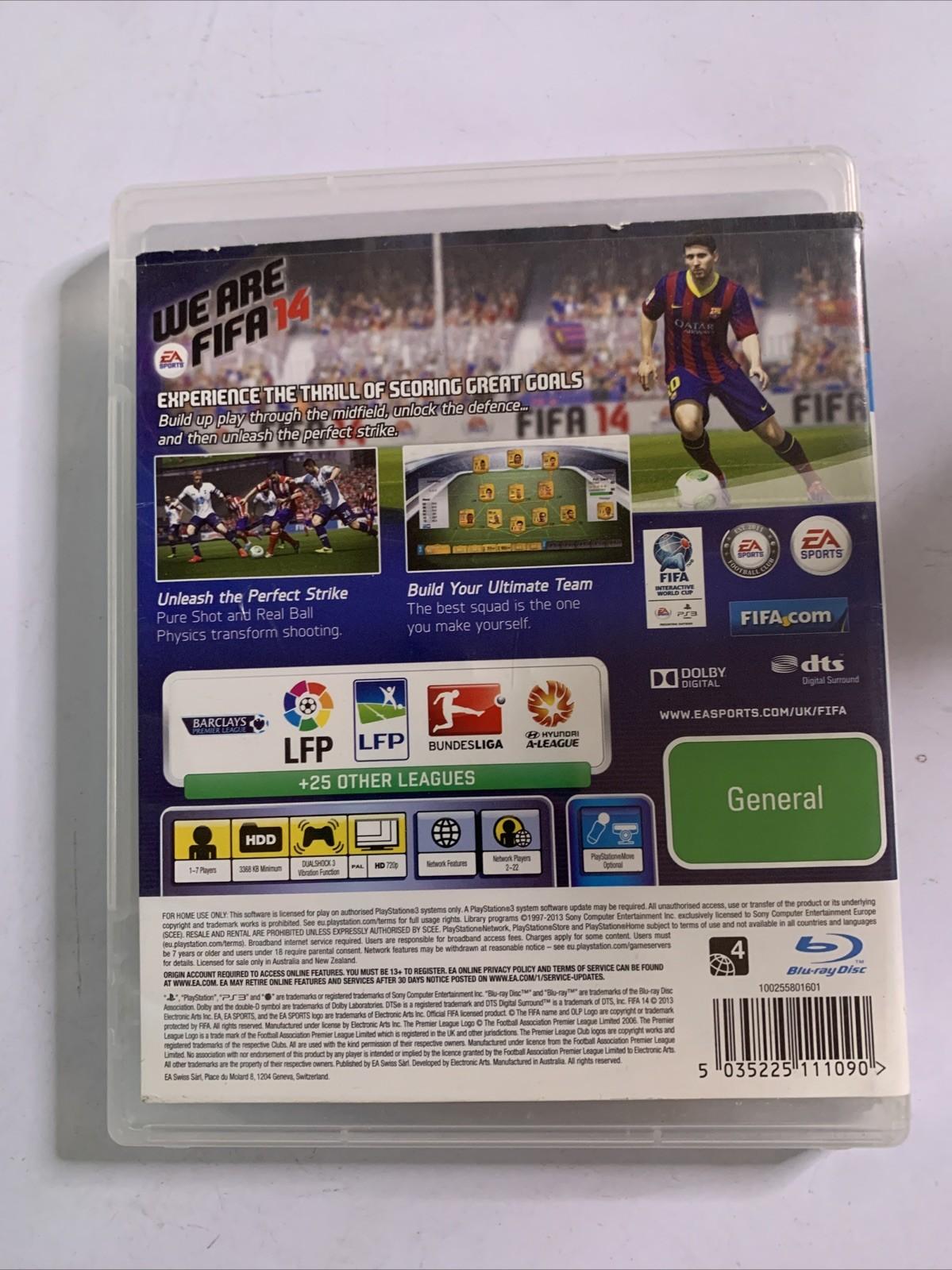 FIFA 14 Sony Playstation 3 PS3 Game Complete