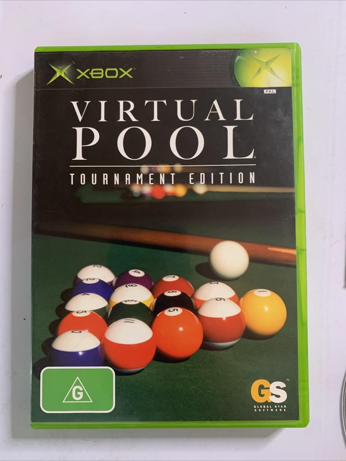 Virtual Pool Tournament Edition Microsoft XBOX Original PAL Game Complete