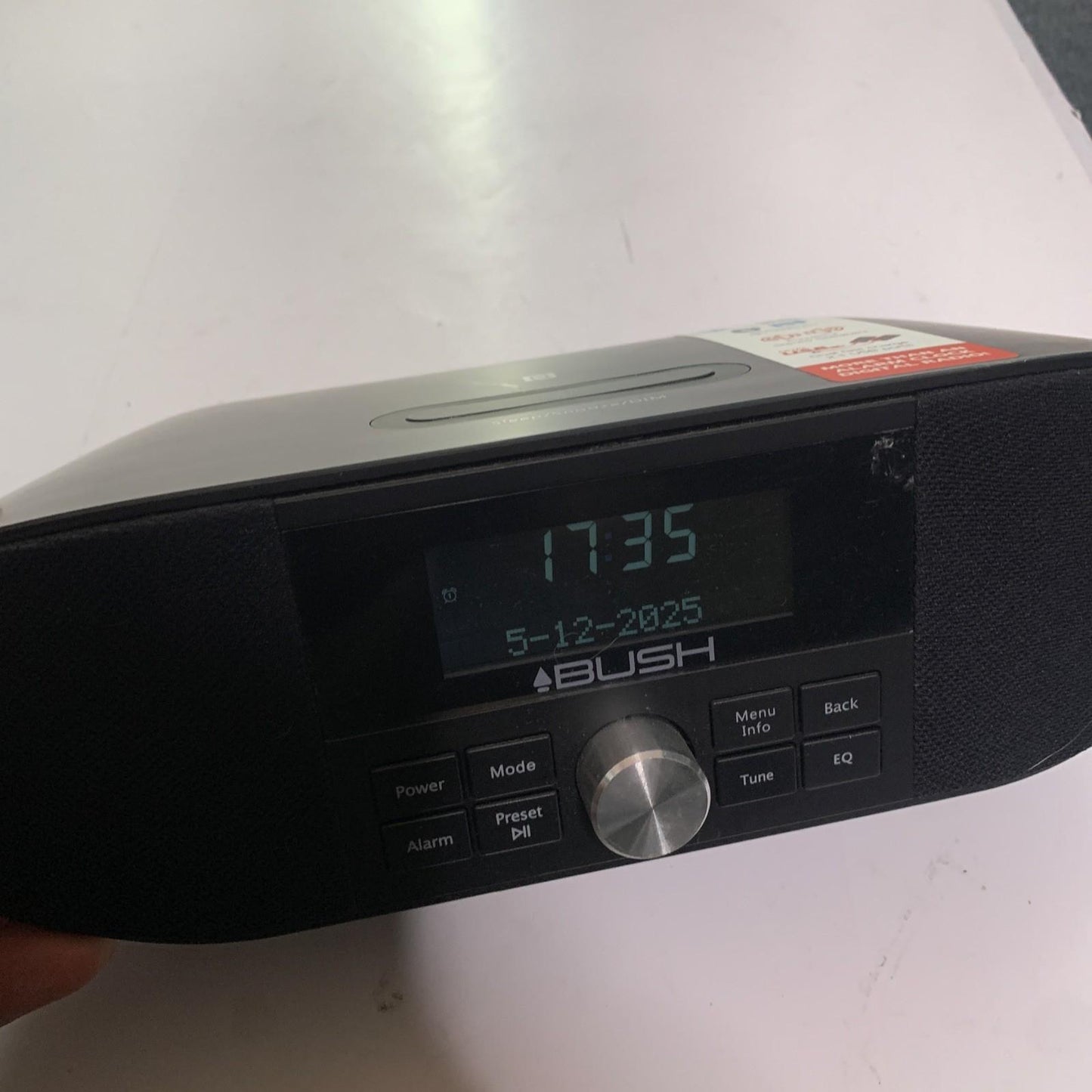 Bush DAB+ FM Dual Alarm Clock Digital Radio