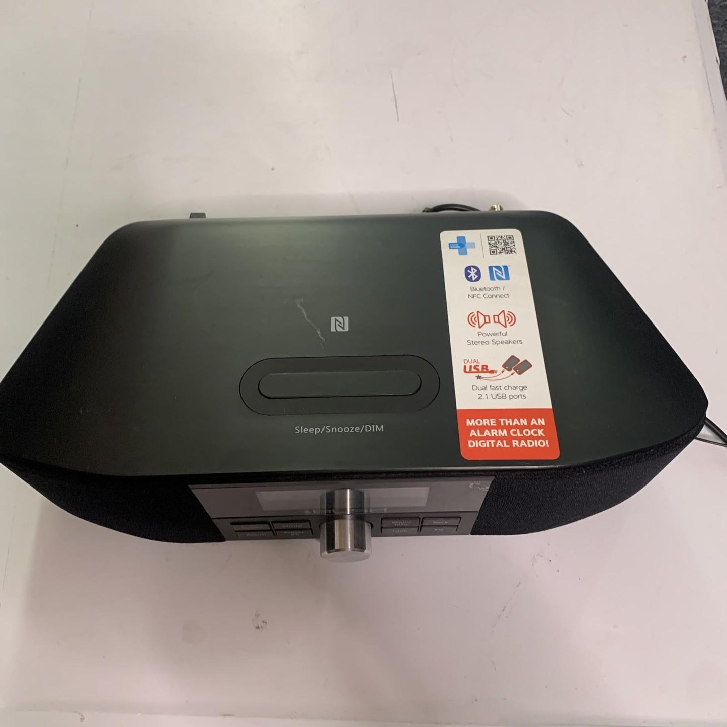 Bush DAB+ FM Dual Alarm Clock Digital Radio