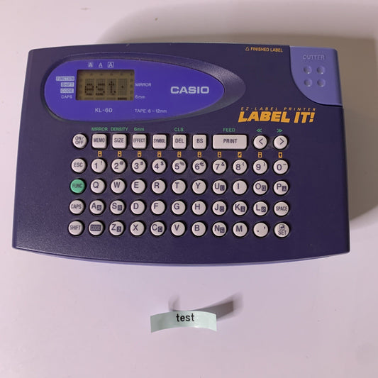 Casio Portable Label Maker KL-60