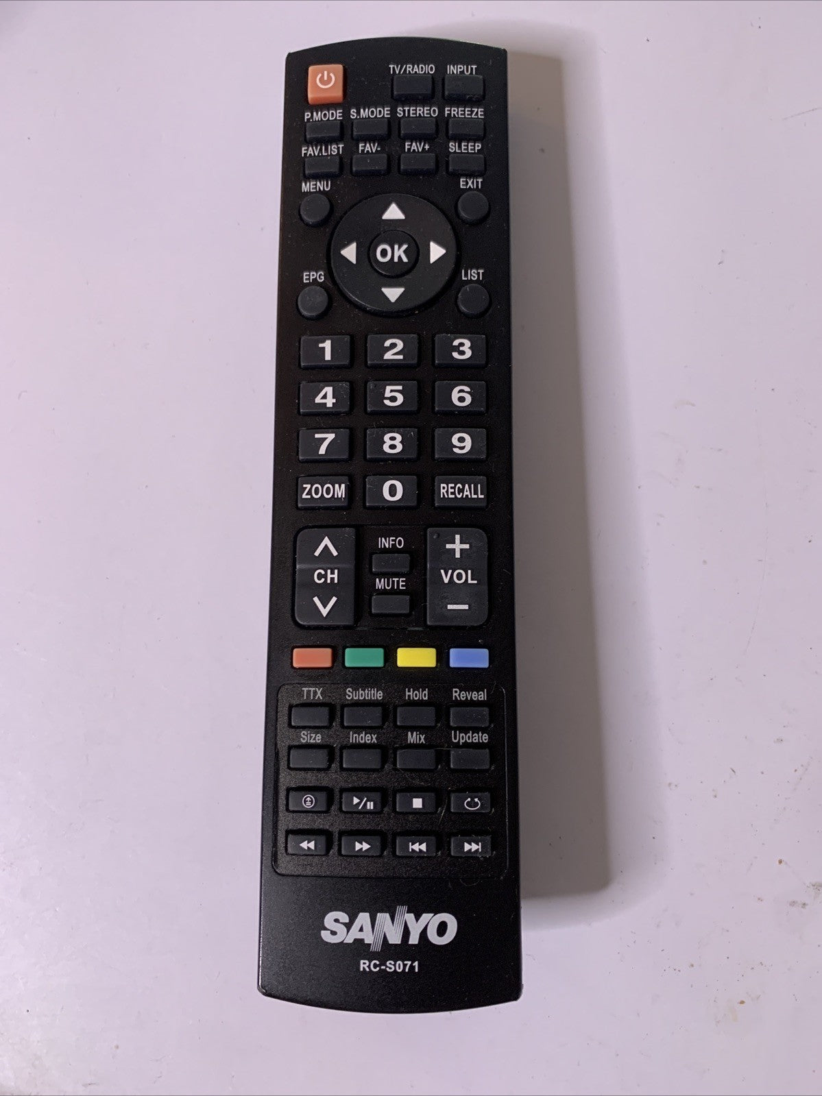 Genuine Sanyo RC-S071 Remote Control For Sanyo TV