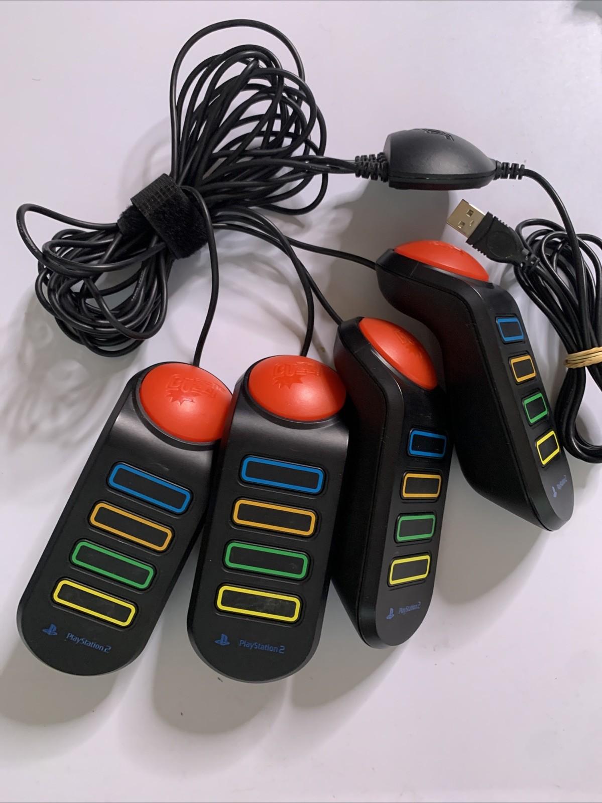 Buzz The Hollywood Quiz PS2 PlayStation 2 PAL Game Complete + Buzz Controllers