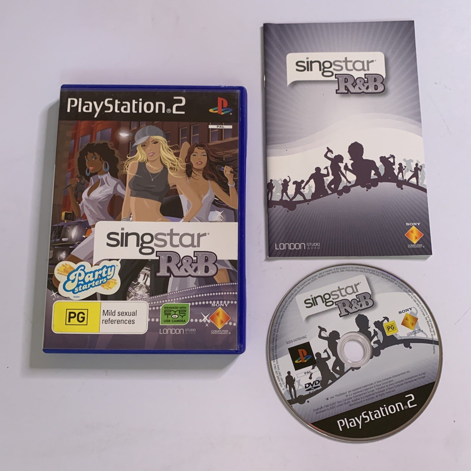 Singstar R&B PS2 Playstation 2 PAL Karaoke Music 2007 Game Complete ...