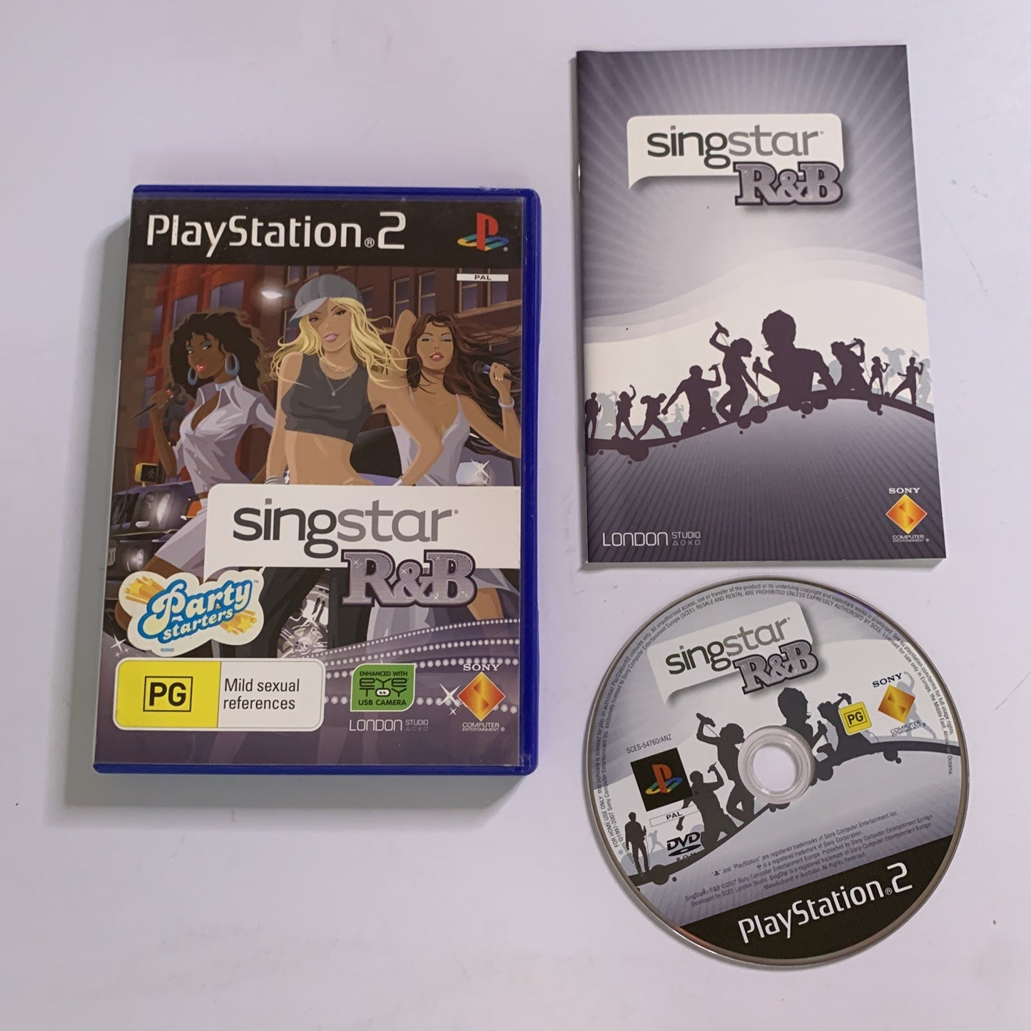 Singstar R&B PS2 Playstation 2 PAL Karaoke Music 2007 Game Complete