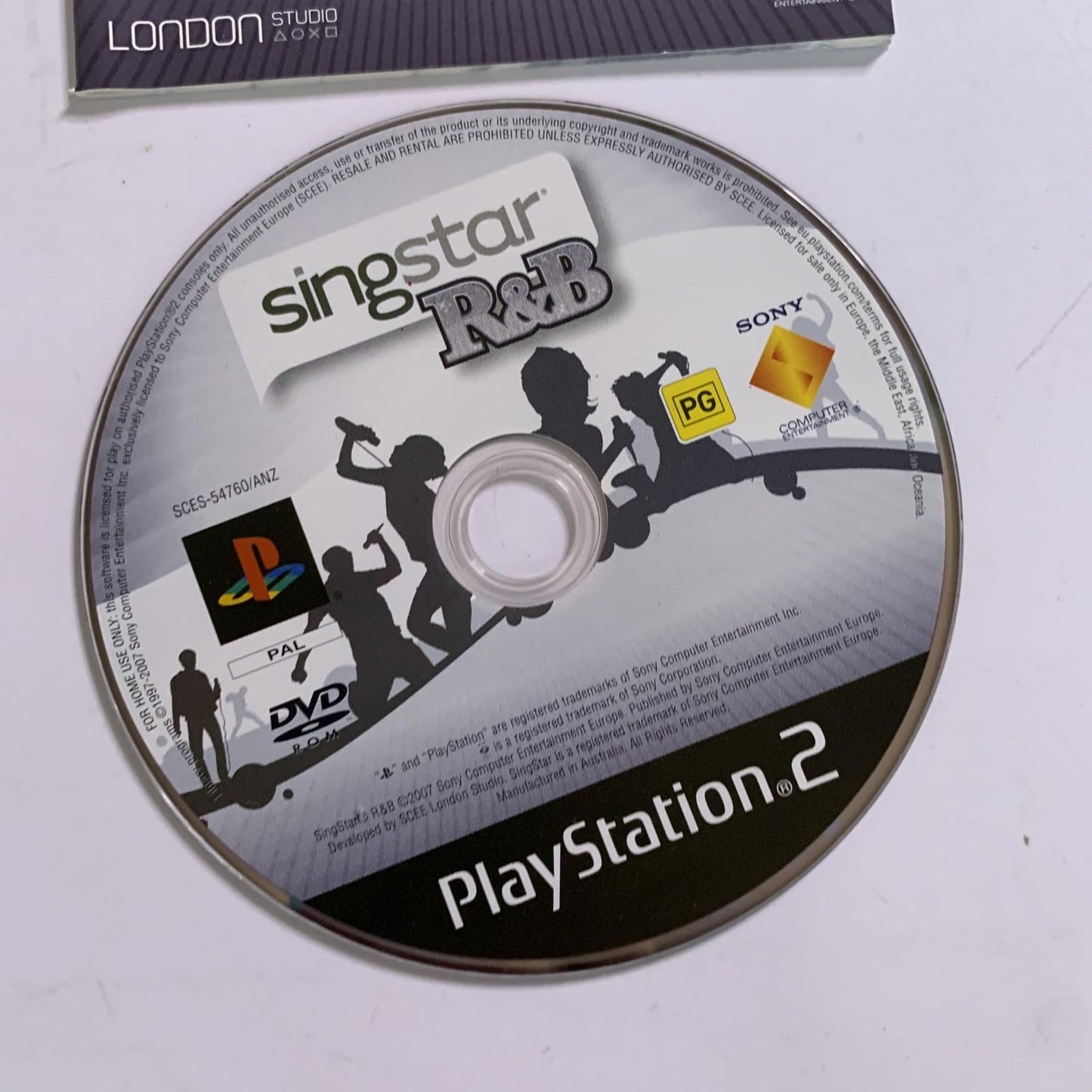 Singstar R&B PS2 Playstation 2 PAL Karaoke Music 2007 Game Complete