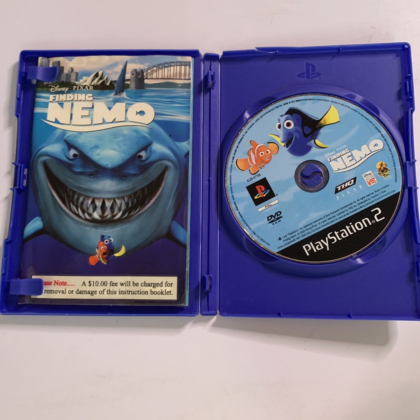 Finding Nemo Disney Pixar PS2 PlayStation 2 PAL Game *Disc & Manual only