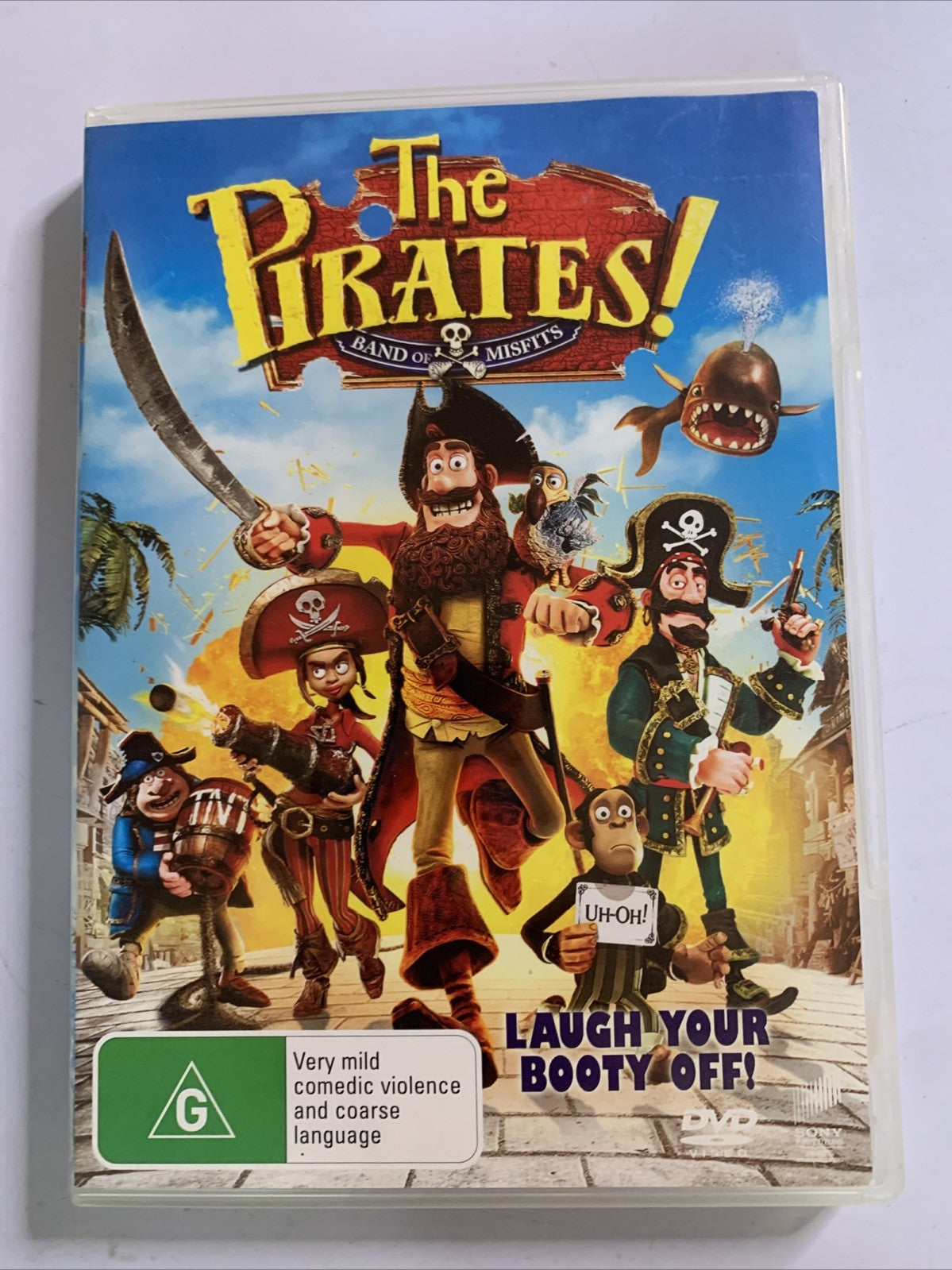 The Pirates! Band of Misfits (DVD, 2012) Animation Region 4 &2