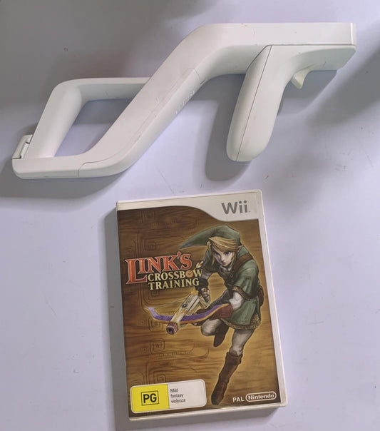 Link's Crossbow Training Nintendo Wii Complete + Wii Zapper