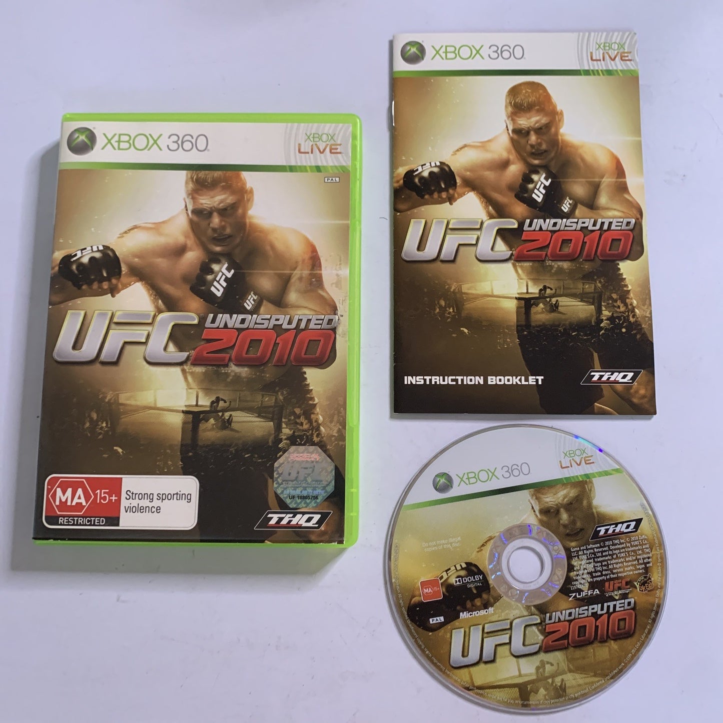 UFC Undisputed 2010 Microsoft XBOX 360 PAL Game Complete