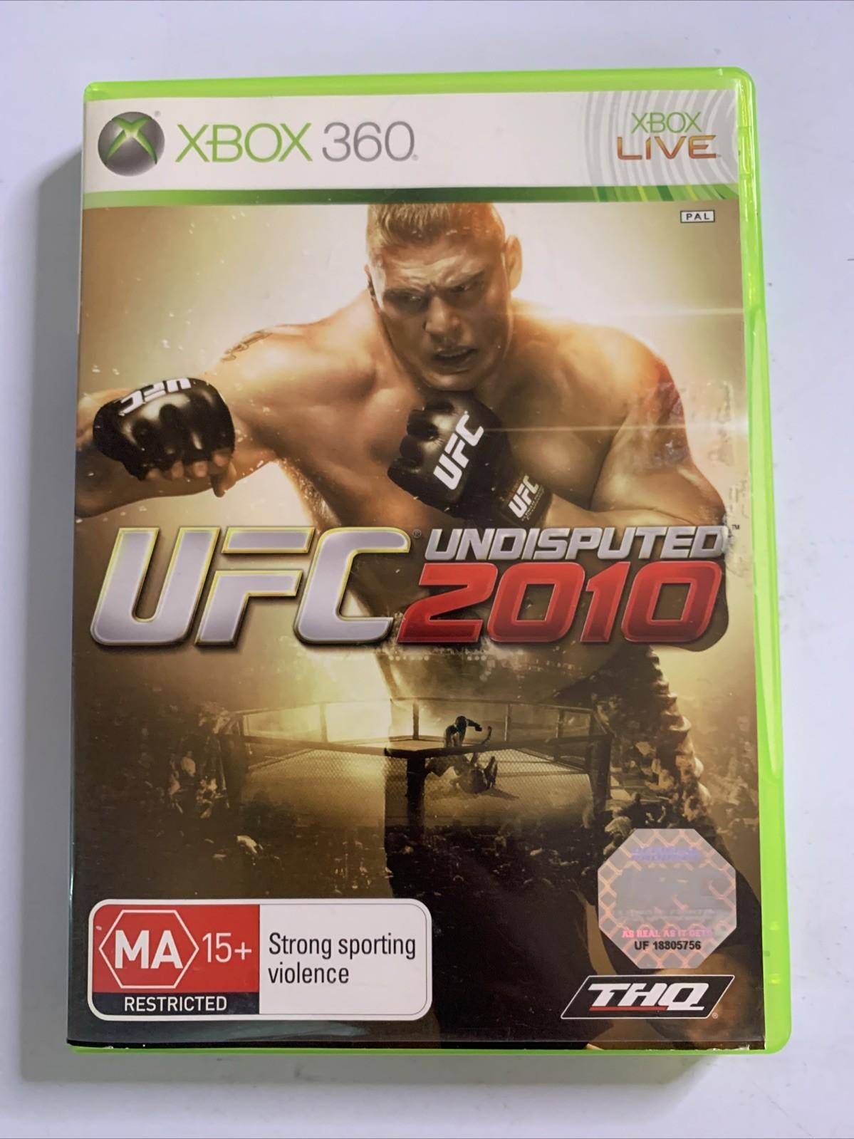 UFC Undisputed 2010 Microsoft XBOX 360 PAL Game Complete