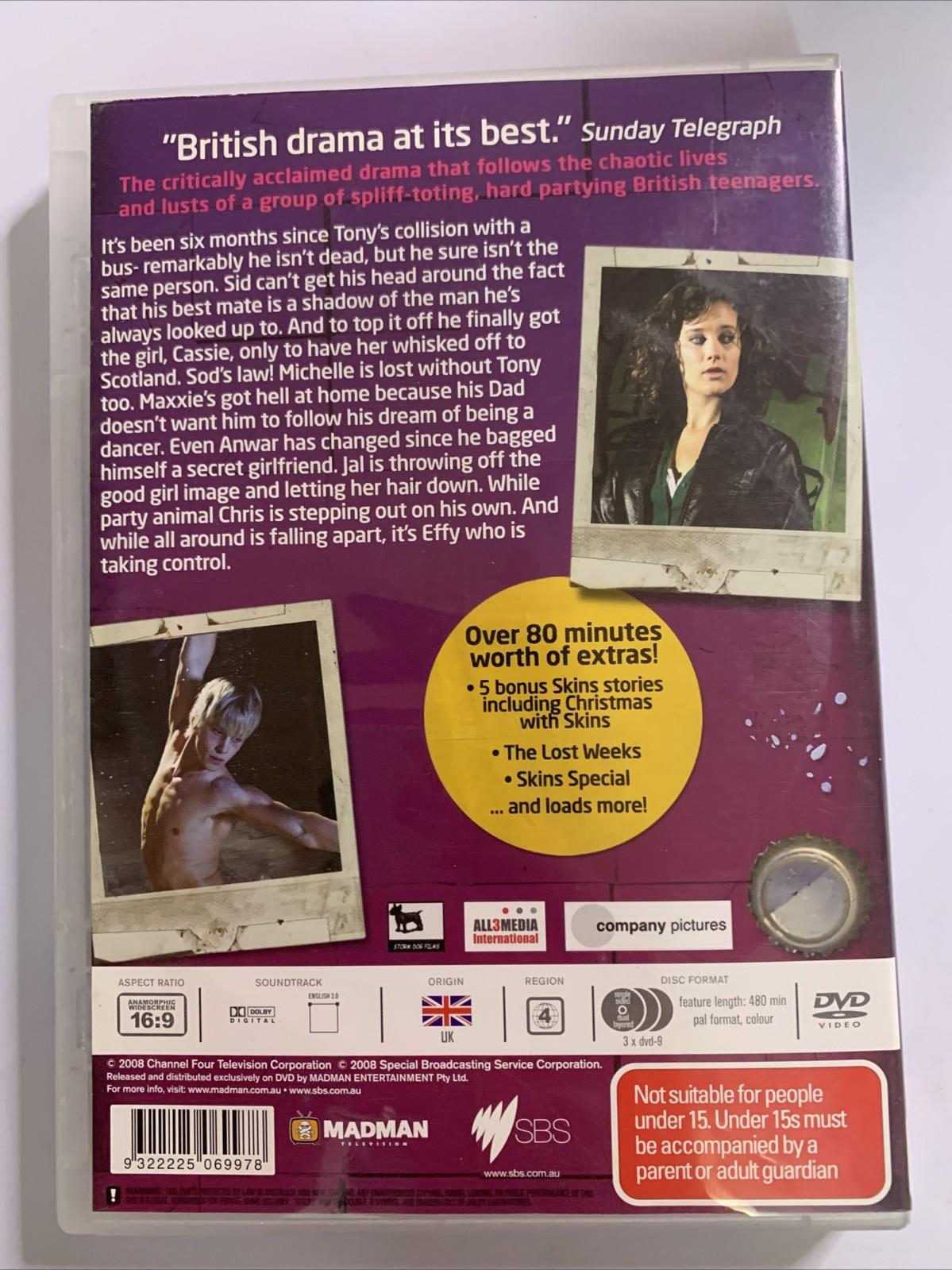 Skins : Series 2 (DVD, 2008, 3-Discs) Region 4