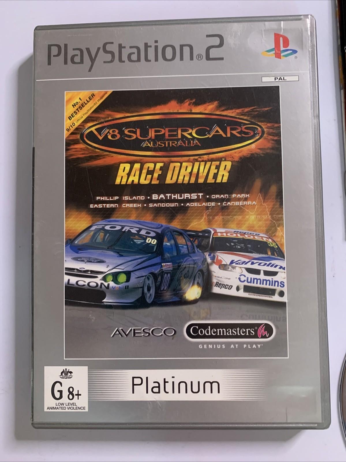 V8 Supercars Australia Race Driver PS2 Sony PlayStation 2 PAL Game Complete