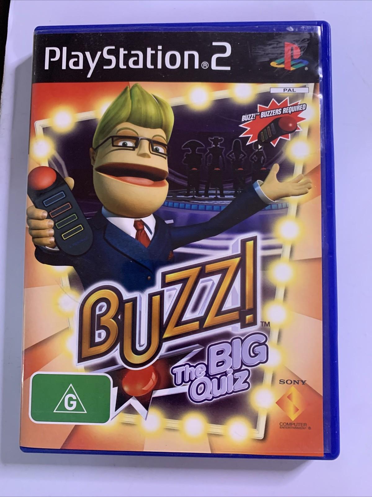 Buzz The Big Quiz PS2 Sony PlayStation 2 PAL Game Complete