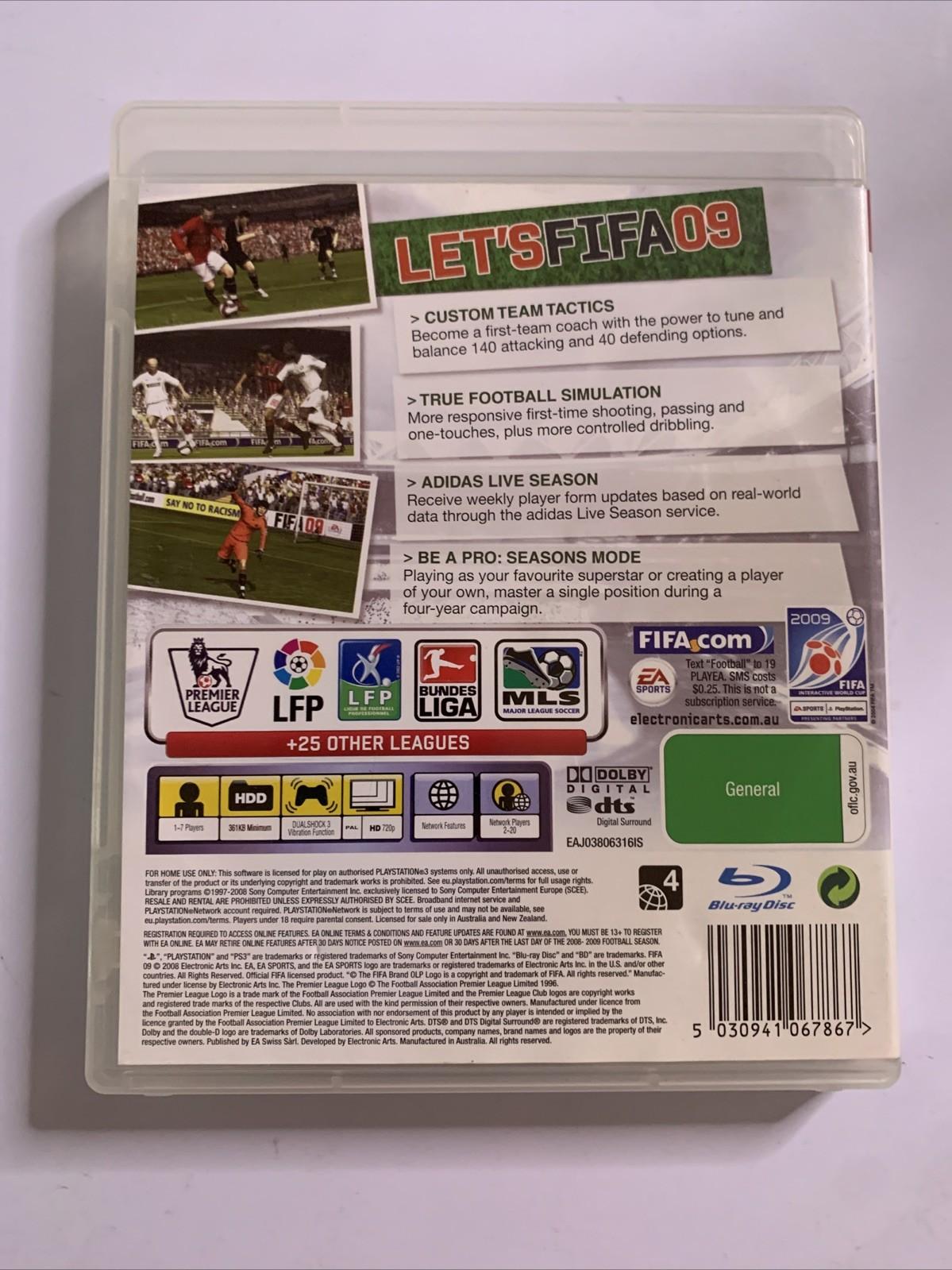 FIFA 09 PS3 Playstation 3 Game Complete