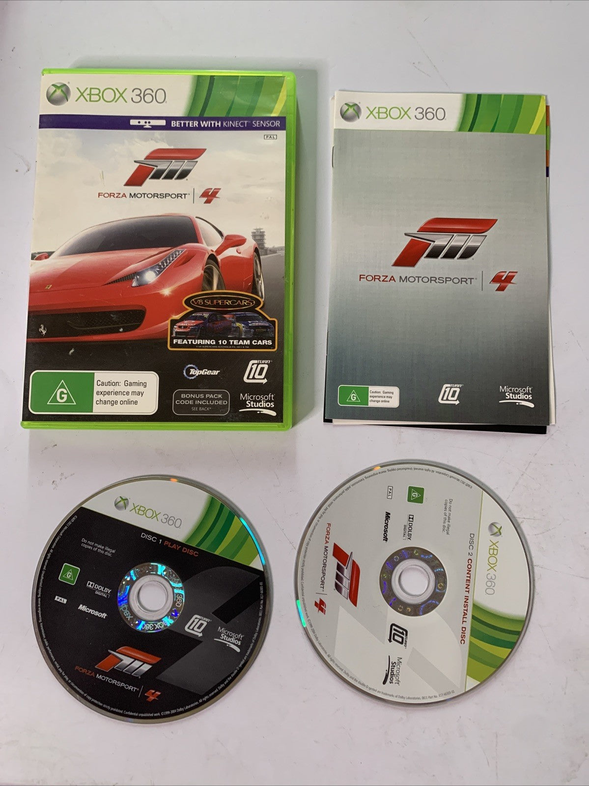 Forza Motorsport 4 Microsoft XBOX 360 PAL Game Complete Retro Unit