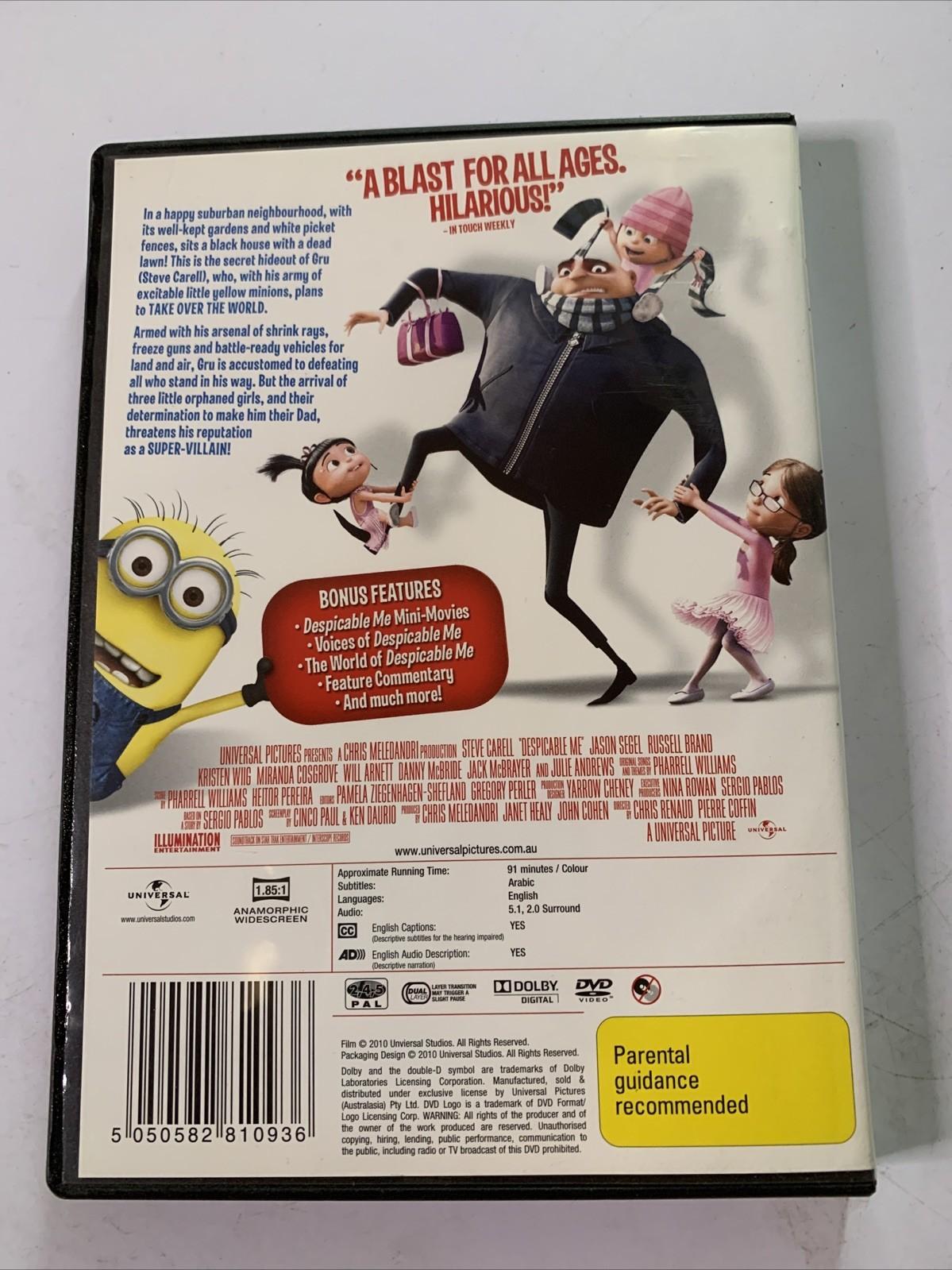 Despicable Me (DVD, 2010) Animation Region 4