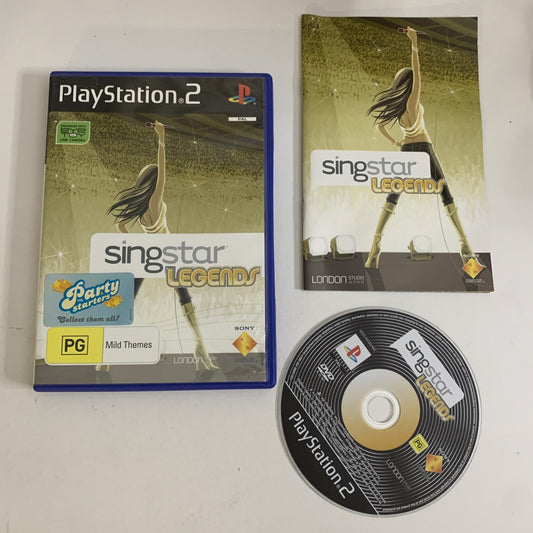 SingStar Legends PS2 Sony PlayStation 2 PAL Music Karaoke Game