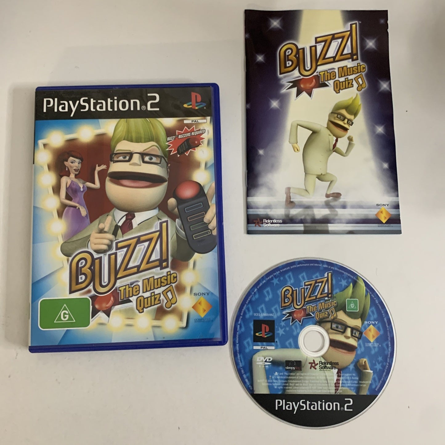 Buzz The Music Quiz PS2 PlayStation 2 PAL Game