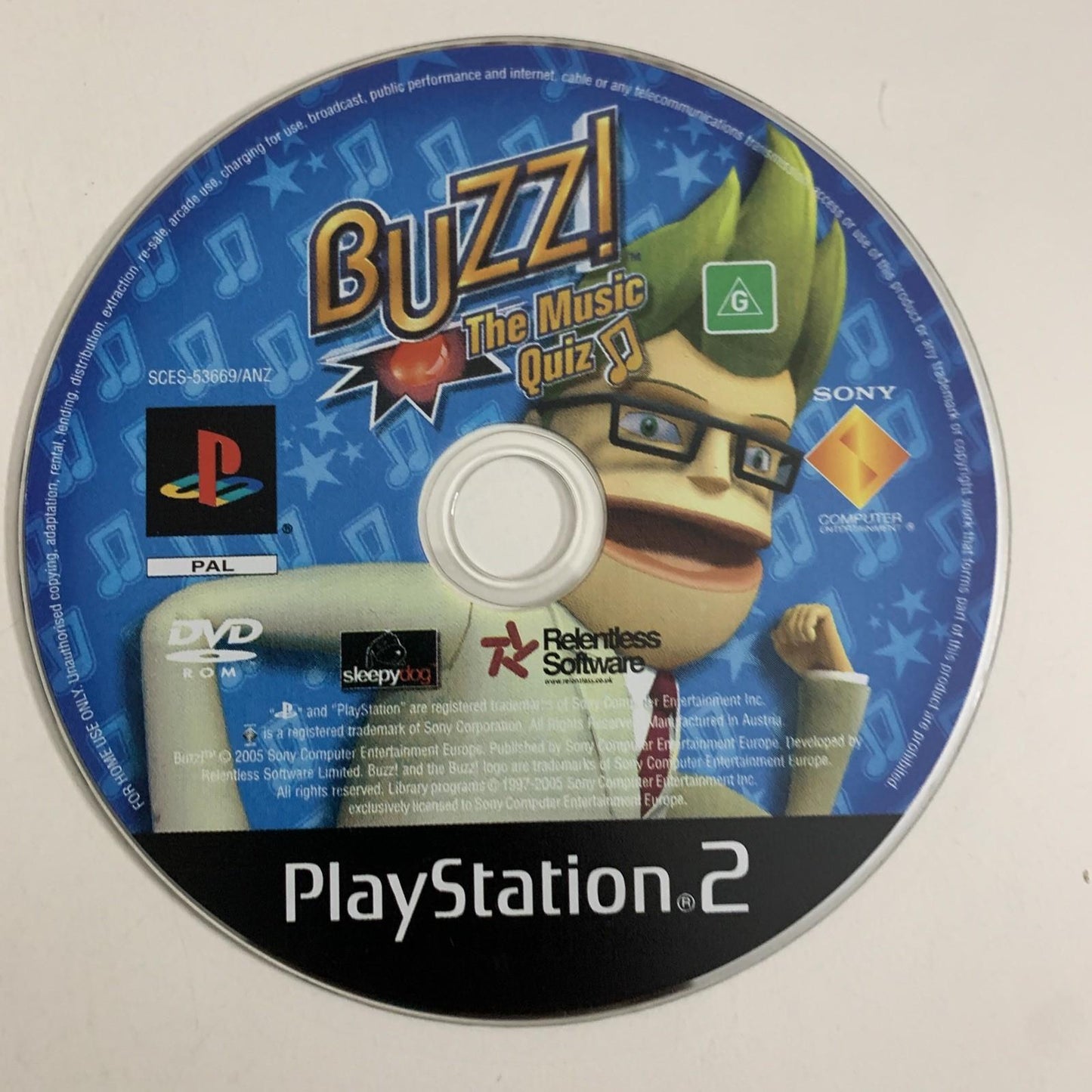 Buzz The Music Quiz PS2 PlayStation 2 PAL Game