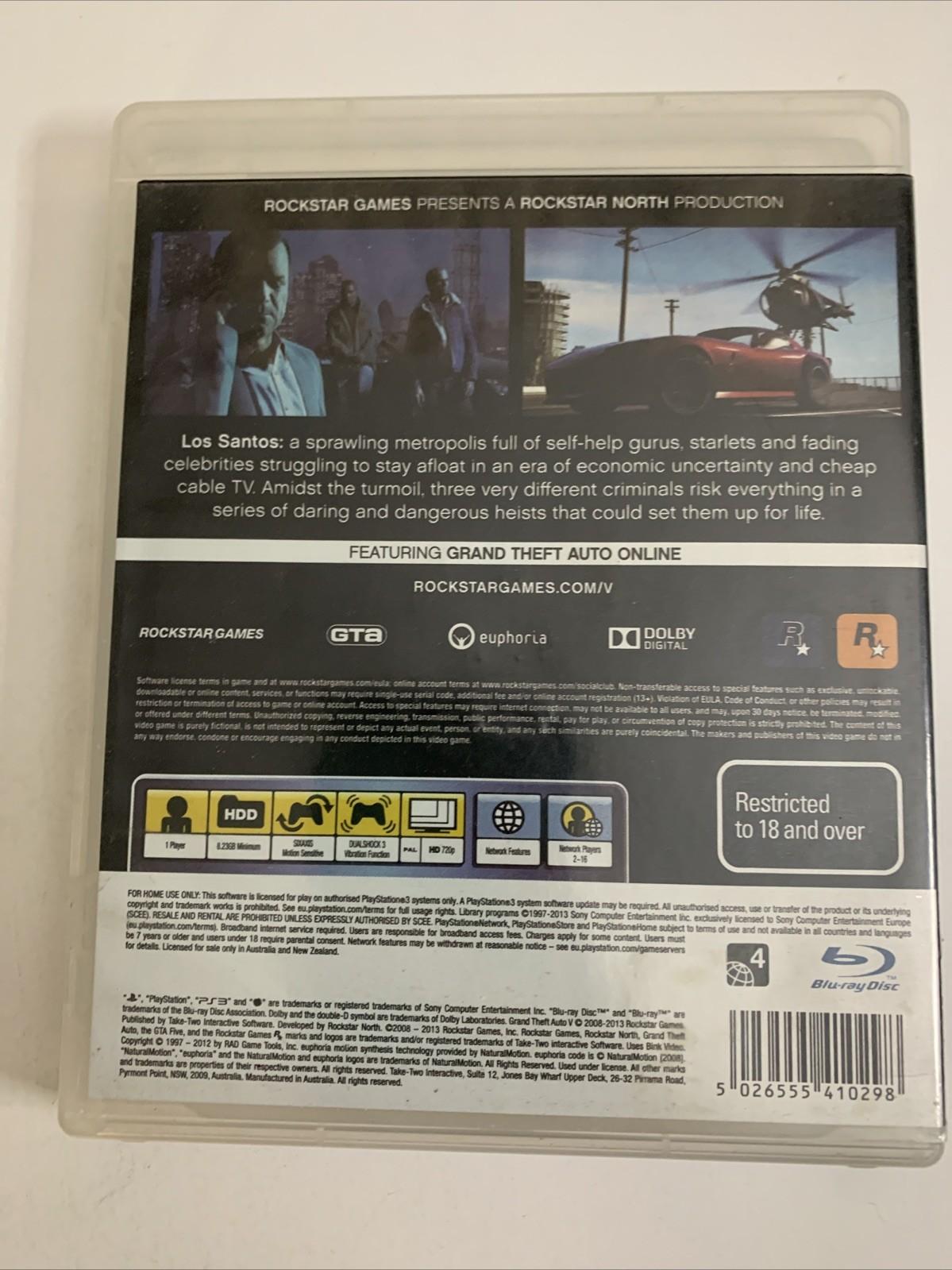 Grand Theft Auto V PS3 PlayStation 3 2013 Game