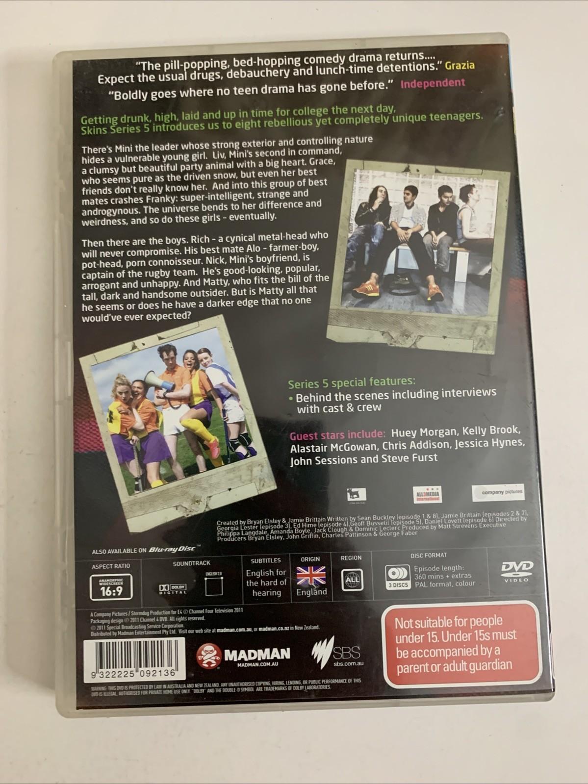 Skins : Series 5 (DVD, 2011) All Regions