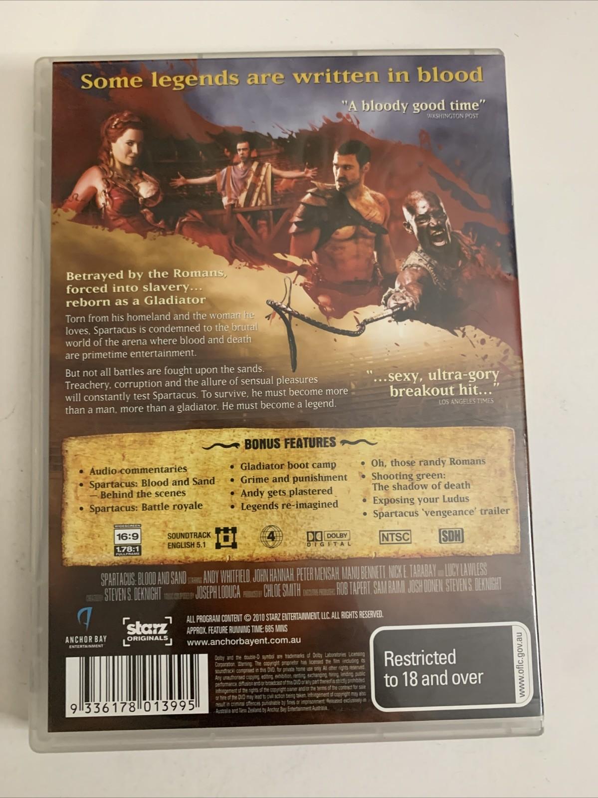 Spartacus Blood and Sand : Season 1 Uncut (DVD, 2009) Region 4