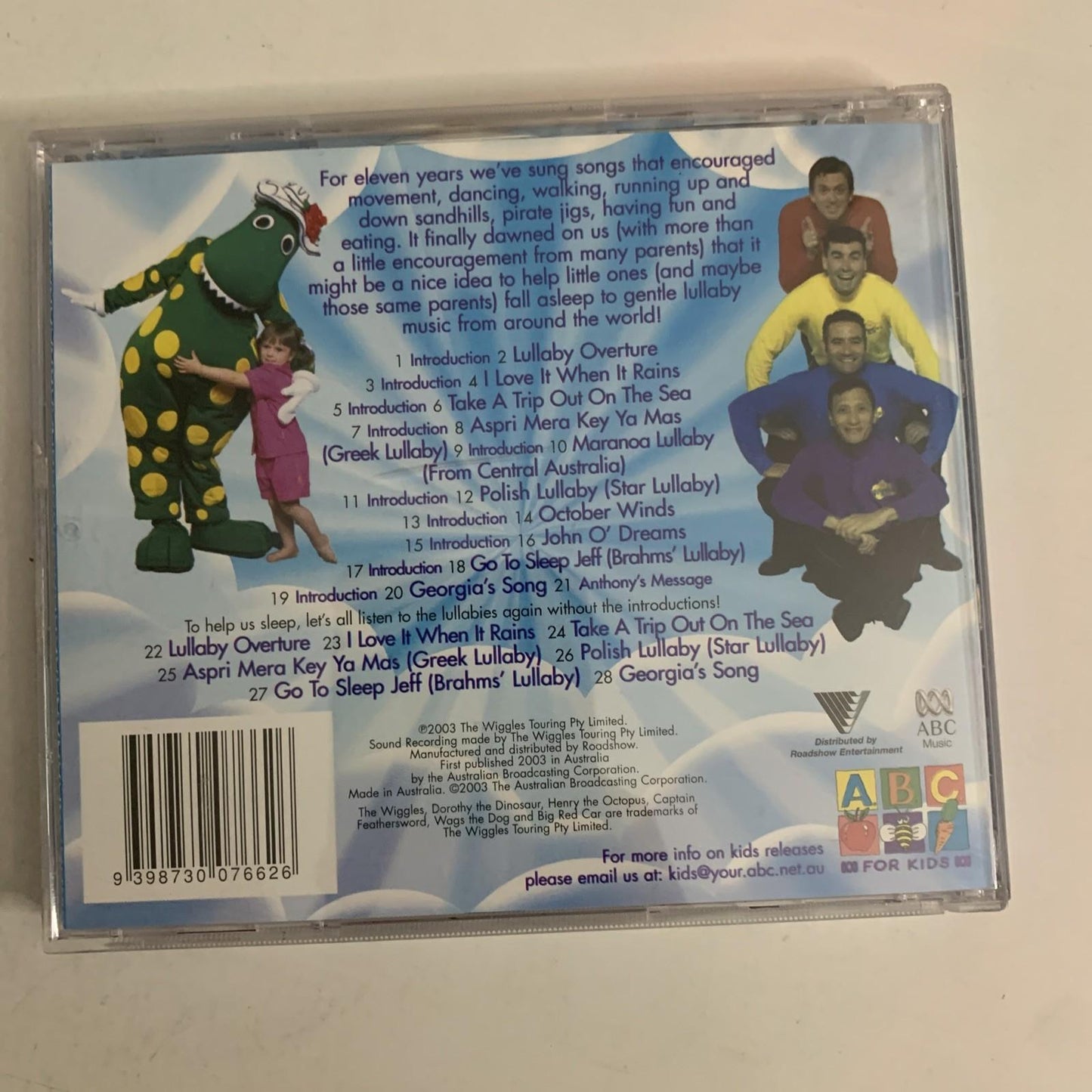 The Wiggles – Go To Sleep Jeff! (CD, 2003) Australia