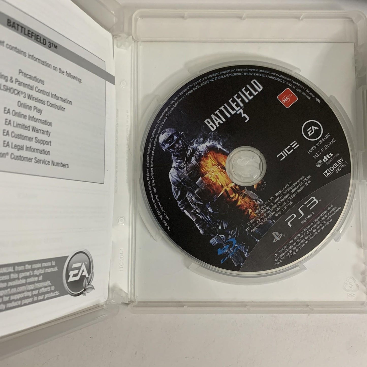 Battlefield 3 PlayStation 3 PS3 Game Complete