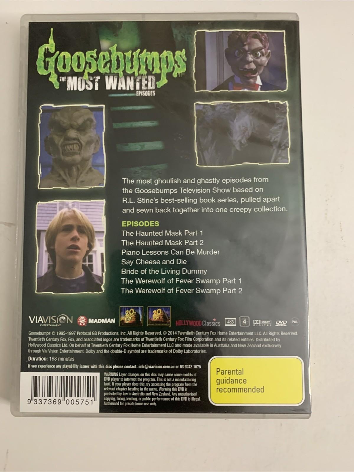 Goosebumps: The Most Wanted Episodes (DVD, 1998) Region 4