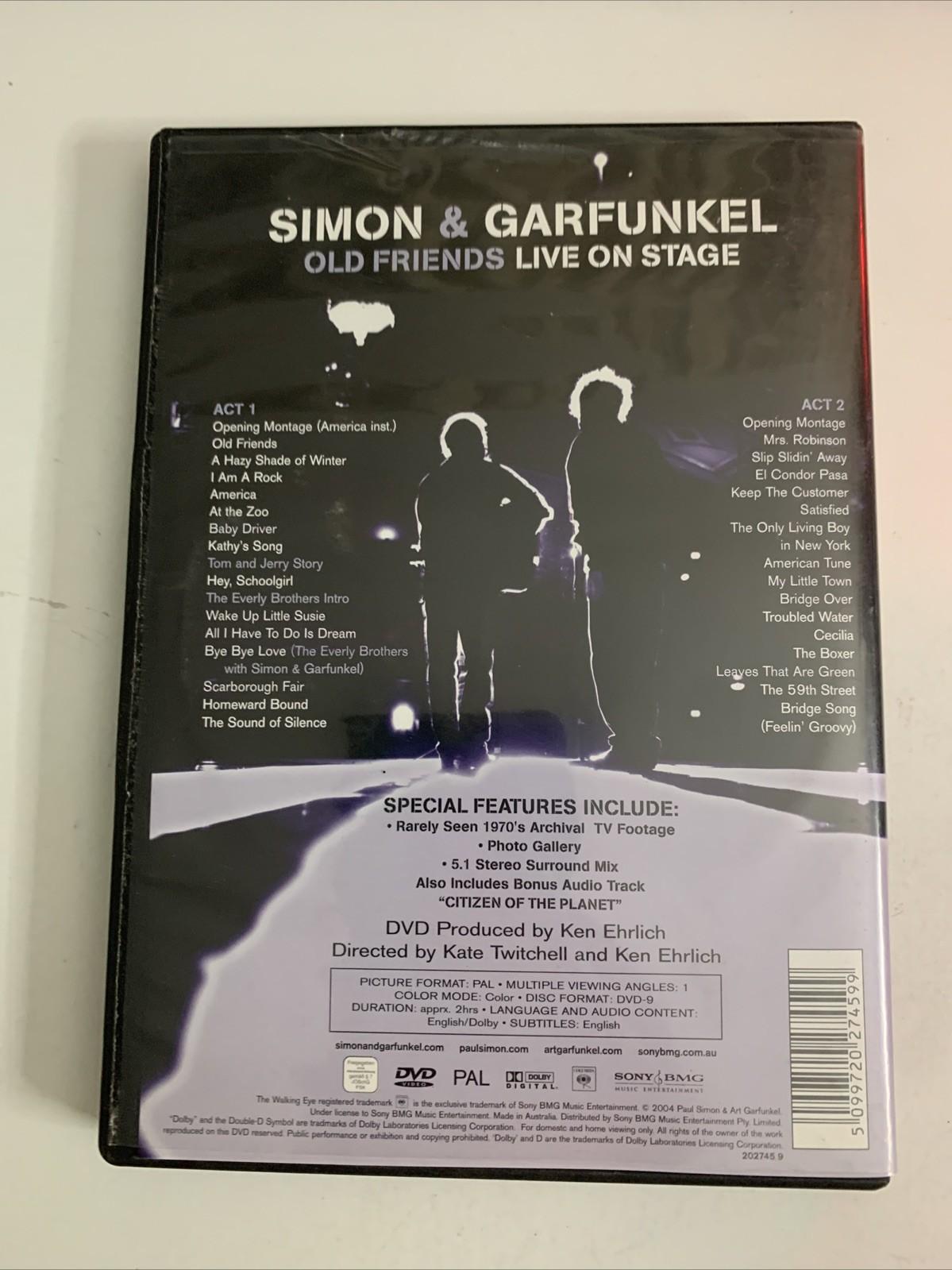 Simon & Garfunkel – Old Friends Live On Stage (DVD, 2004) All Regions