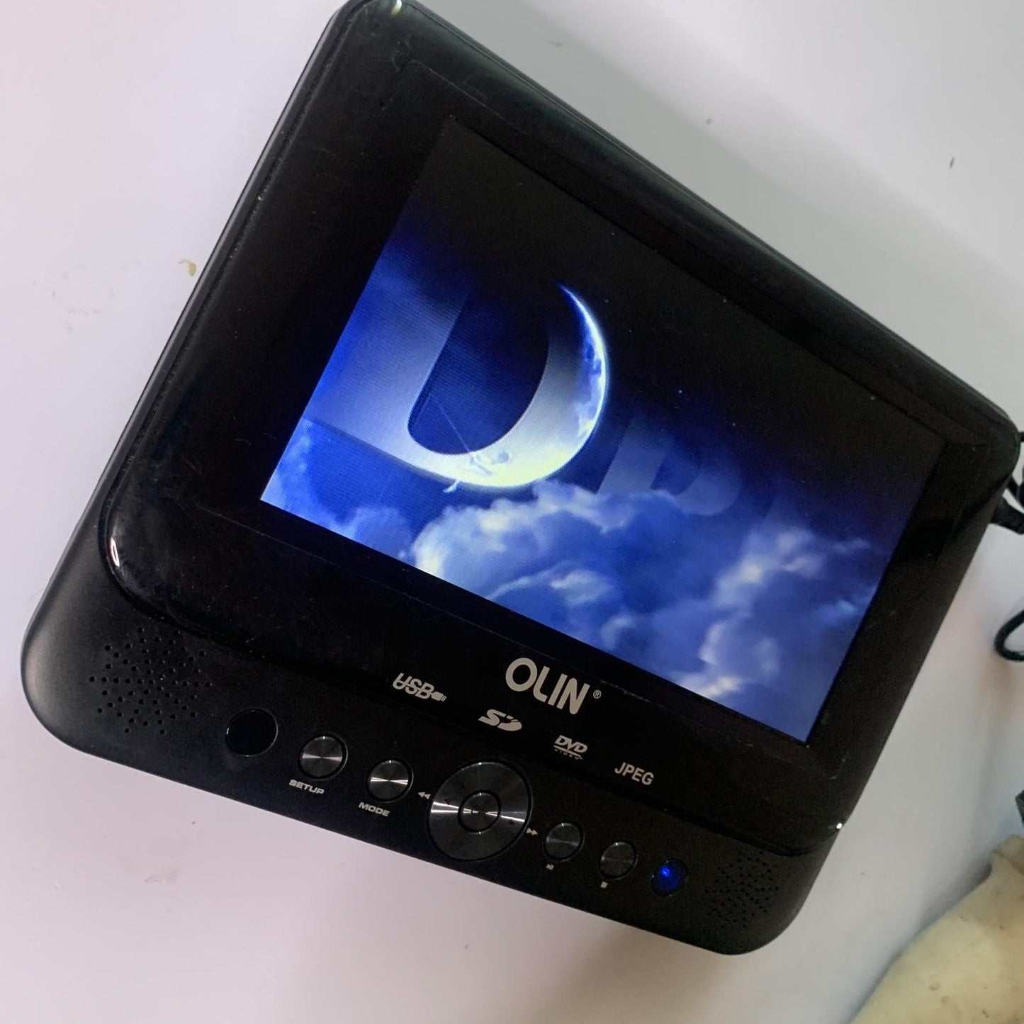 Olin 7" Portable DVD Player PD-7755 With Power Supply