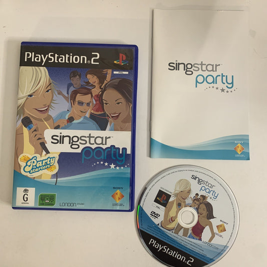 SingStar Party PS2 Sony PlayStation 2 PAL Karaoke Game Complete