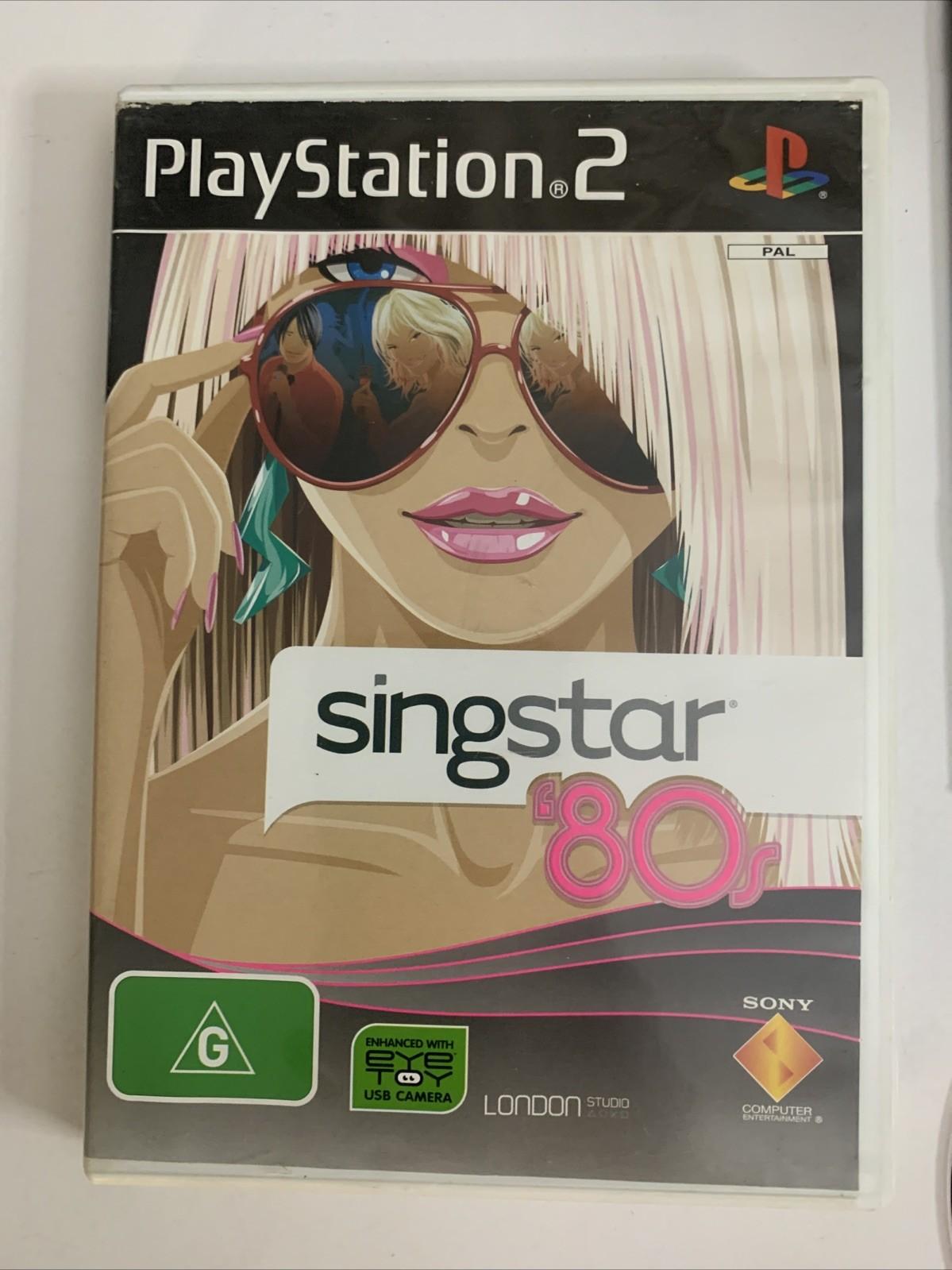 SingStar 80s PS2 Sony PlayStation 2 PAL Music Karaoke Game