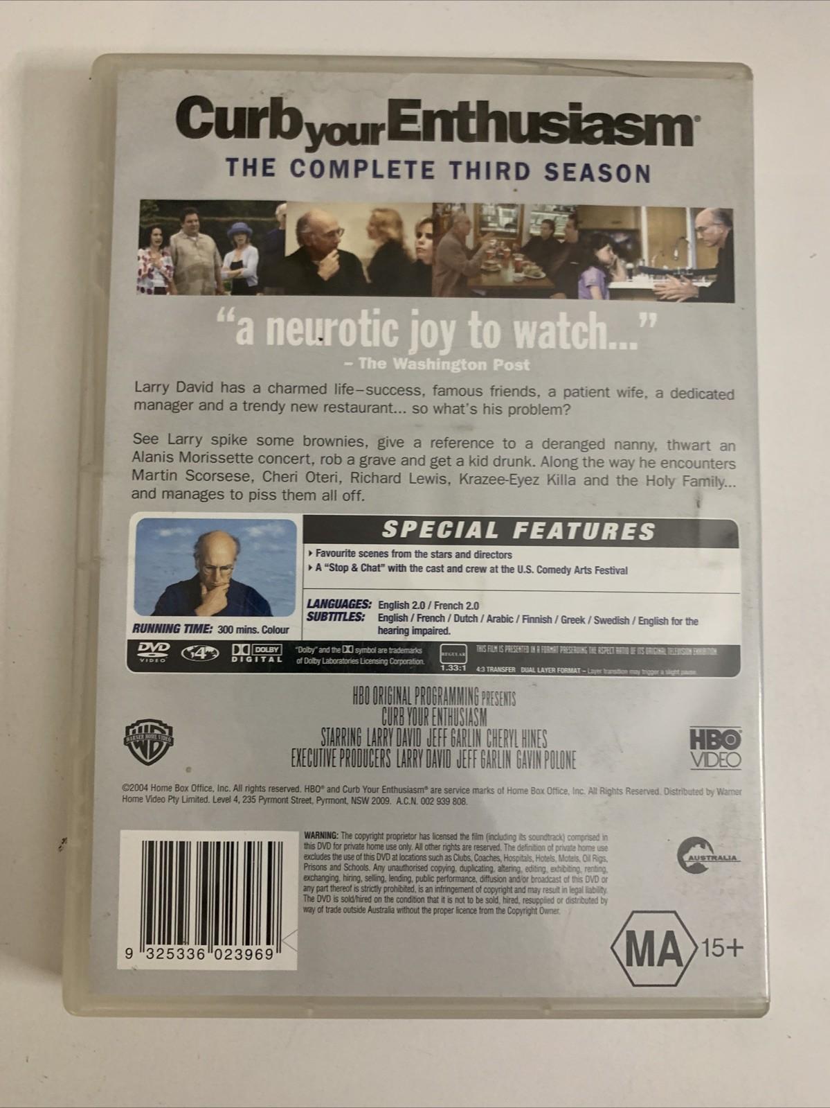 Curb Your Enthusiasm : Season 3 (DVD, 2000) Comedy Region 4