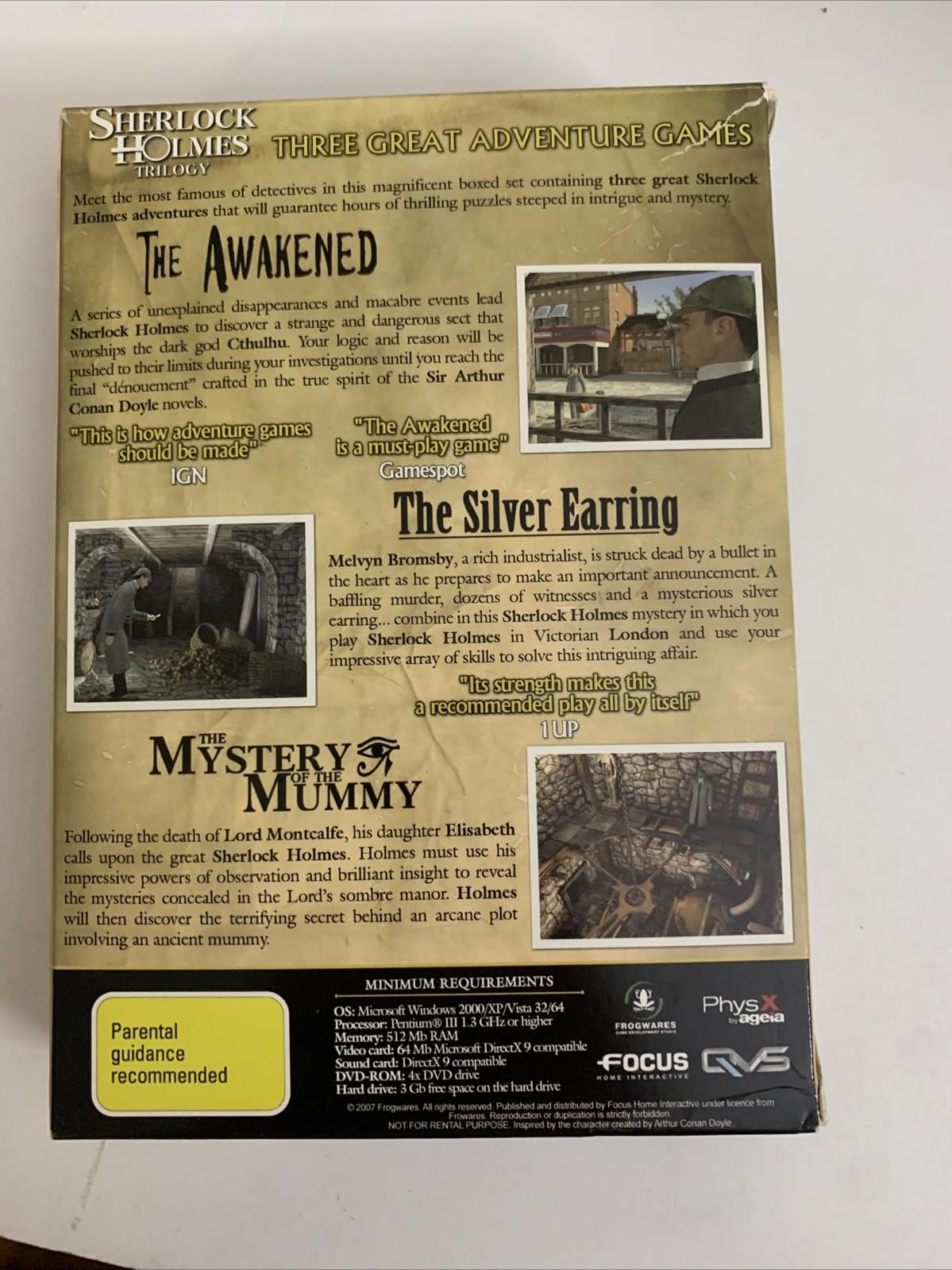 Sherlock Holmes Trilogy PC DVD Windows Game