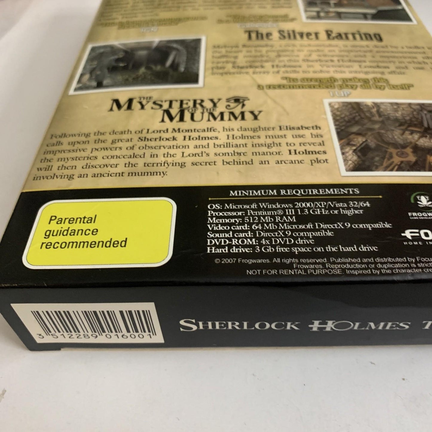 Sherlock Holmes Trilogy PC DVD Windows Game